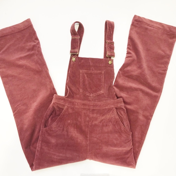 ✨sold✨reformation • rust overall corduroy jumpsuit - Picture 5 of 7